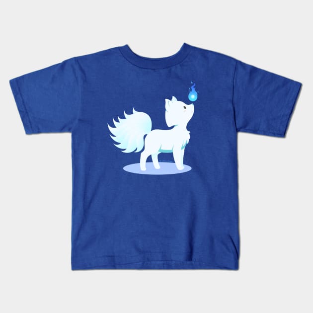 Kawaii fantasy animals - Kyuubi no Kitsune Kids T-Shirt by SilveryDreams